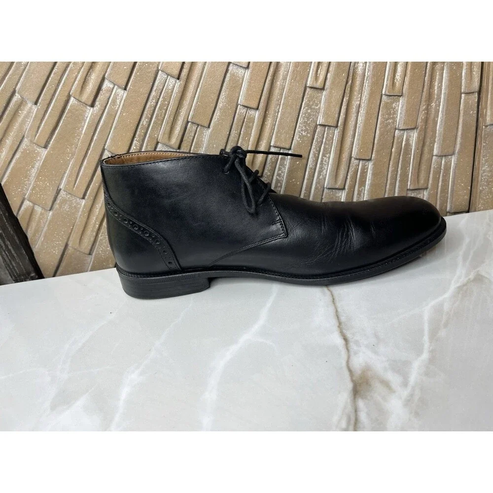 G.H Bass & Co. Flex Step Engineered Chuka Ankle Boots Men 10.5 M Leather Black